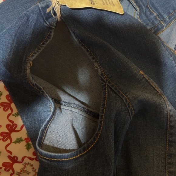 NWT Mindcode Denim Dress | Shoulder Cutout Detail | Chic Fitted Jean Dress - Picture 7 of 7